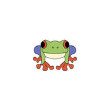 The Tree Frog Bioactive Clean-Up Crew Pack by I Heart Bugs features a cheerful, symmetrical cartoon frog on a white background—ideal for springtail and isopod bioactive enclosures.