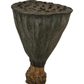 The I Heart Bugs Mini/Nano Lotus Pods feature a rough, brown, ridged exterior with multiple small holes—ideal as natural aquarium decor or for bioactive terrarium setups.