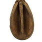 A close-up of an oval, dried Pear Pod by I Heart Bugs shows its rough, woody texture and split seam—perfect natural decor for aquariums or bioactive terrariums. Product: Pear Pods - 3 count. Shown against a white background.